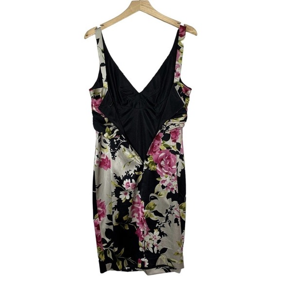 David Meister Silk Charmeuse Satin Dress Womens Sz 6 Ruched Bodice Stretch $605 - Picture 13 of 16